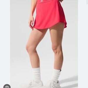 Alo candy red skirt